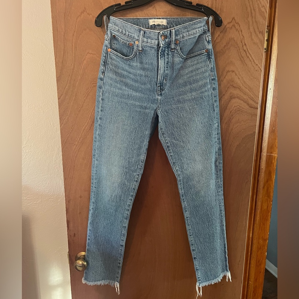 Madewell Blue Straight Leg Jeans